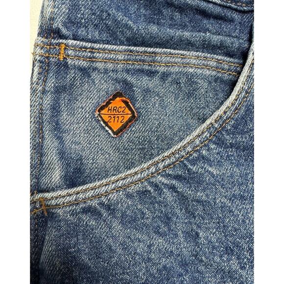 Wrangler FR HRC2 2112 Men's Straight Leg Blue Denim Jeans - Size 48x29 - Picture 6 of 8